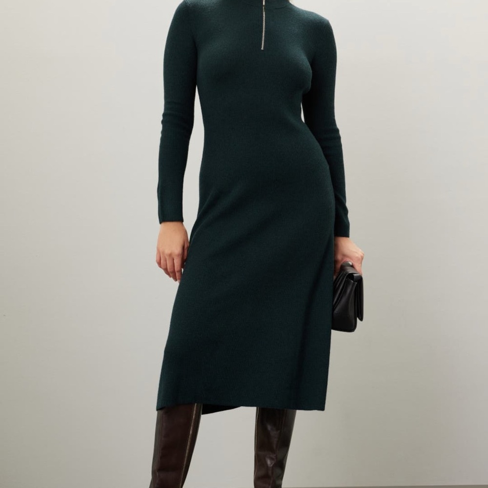 Jason Wu Black Long Sleeve Sheath Dress